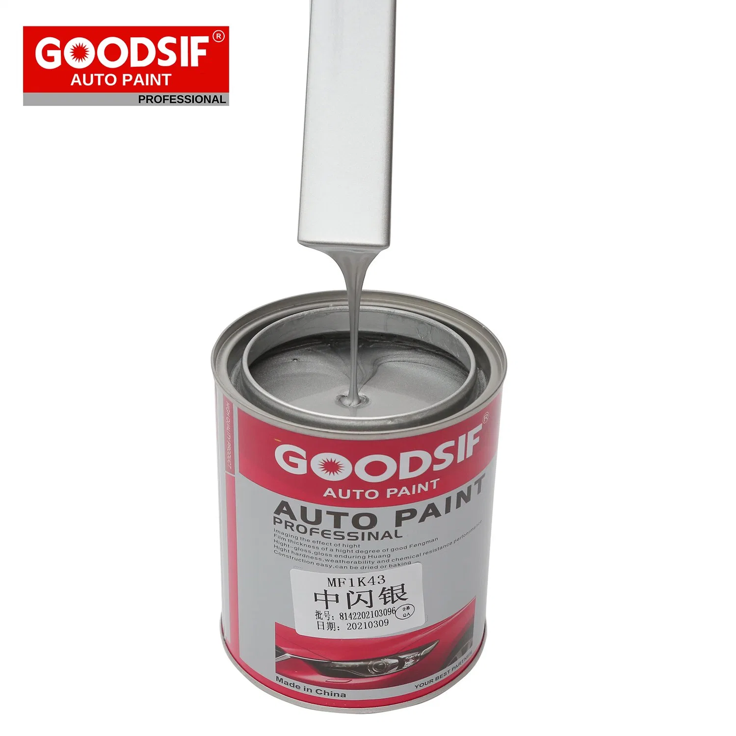 Acrílico Goodsif 1K camada de pintura automática para retoque de veículos de pintura