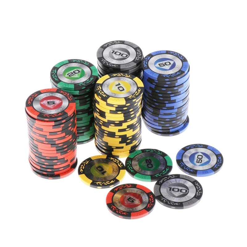 Hot-Selling Wholesale/Supplier OEM Material Plastic ABS Casino Games Ept Poker Chips Ceramic Golf Texas Hold Em Poker Chip Set