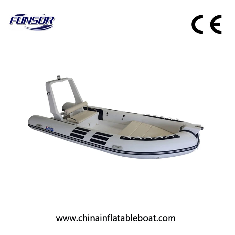 Ce Approval 4.8m PVC Fiberglass Boat for Fishing and Rescue