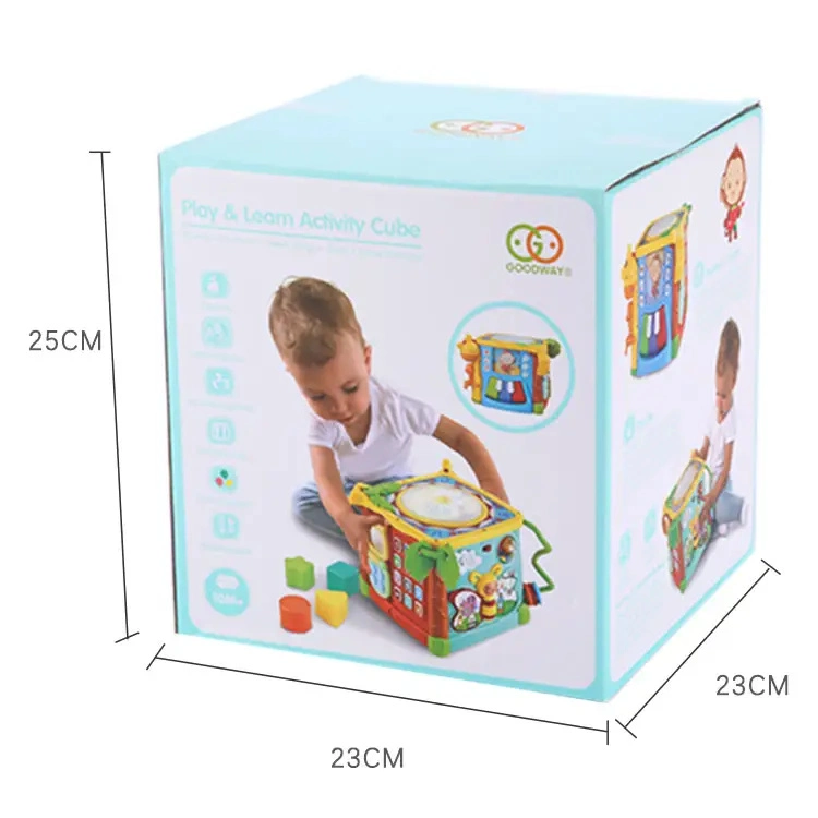 Musical Learning Cube Toys Baby Gift Drum Activity Educational for Kids