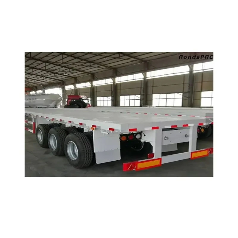 3 Axle Flatbed Side Wall Semi Truck Trailer and 6X4 Sinotruk Tractor Truck