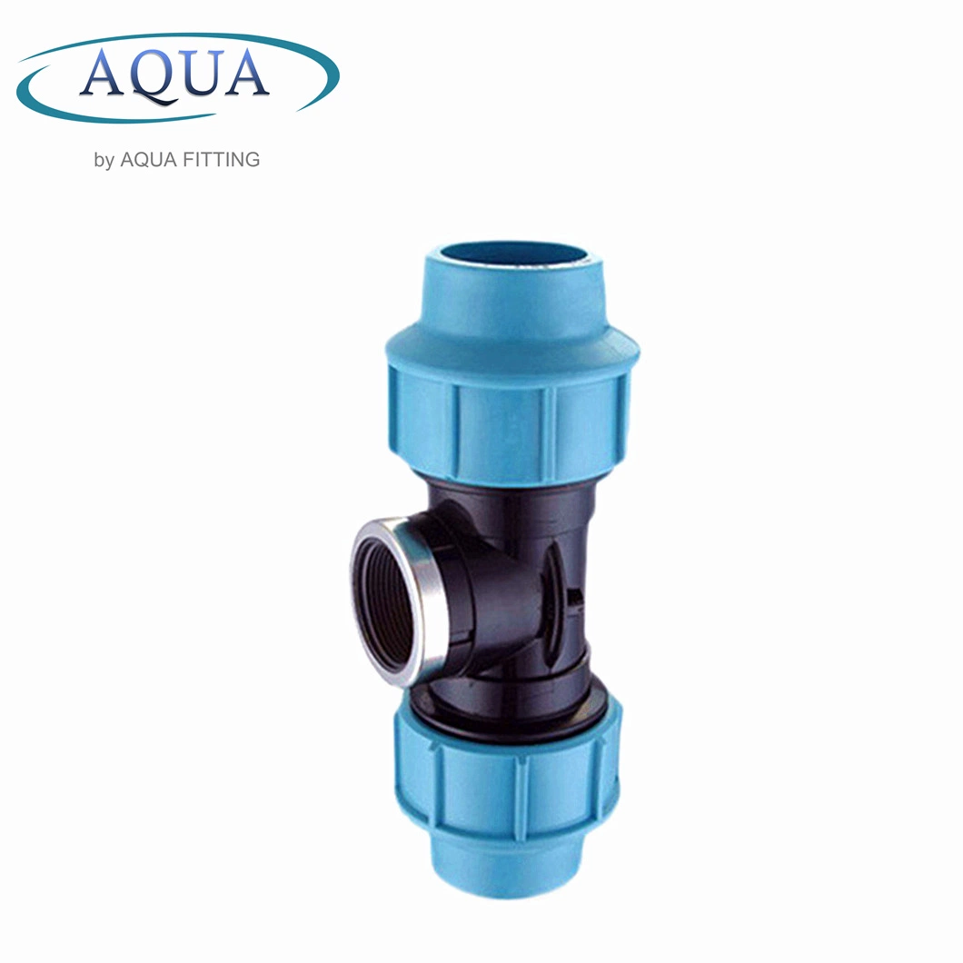 High quality/High cost performance PP Compression Fittings Female Threaded Tee