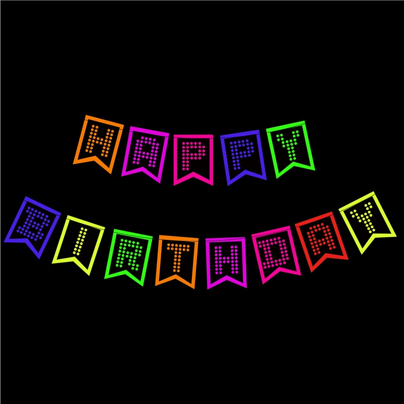 Party LED Supplies Light up Party Favors Holiday Birthday Valentine's Day Halloween Cosplay Flag Banner Balloon Hats Decoration