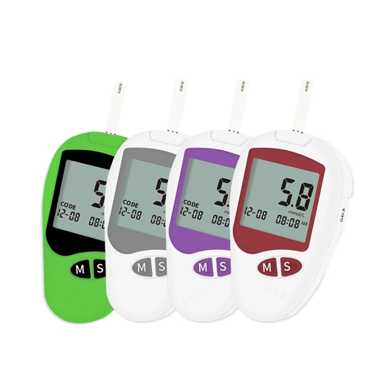 Household Blood Glucose Meter Device Code-Free Blood Glucose Monitor with Digital Hospital Glucometer Strips