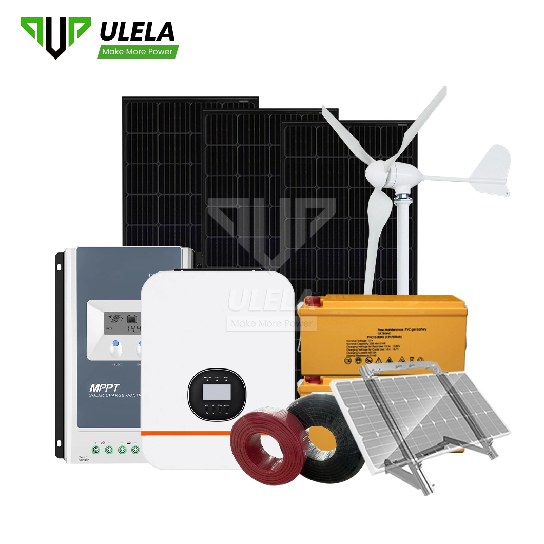 Ulela melhor fabricantes de geradores solares pequenos OEM Custom Off Grid 20 kW sistema Solar China 3.5kw turbina eólica híbrida desligada Sistema de grelha