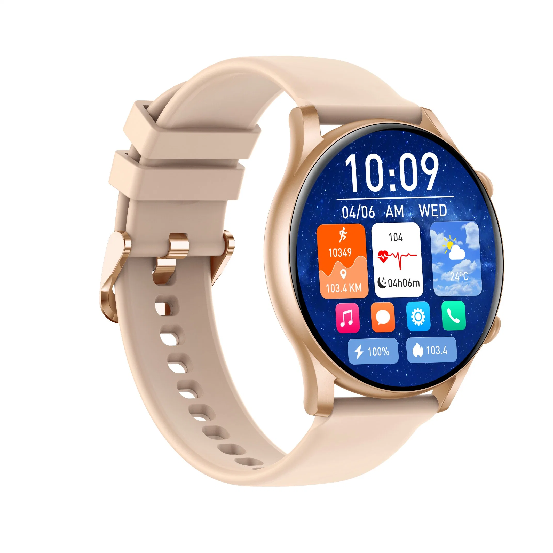 L'écran Ronde L52Pro 1.43pouces AMOLED 466*466 pixels de la pression artérielle Smart Watch