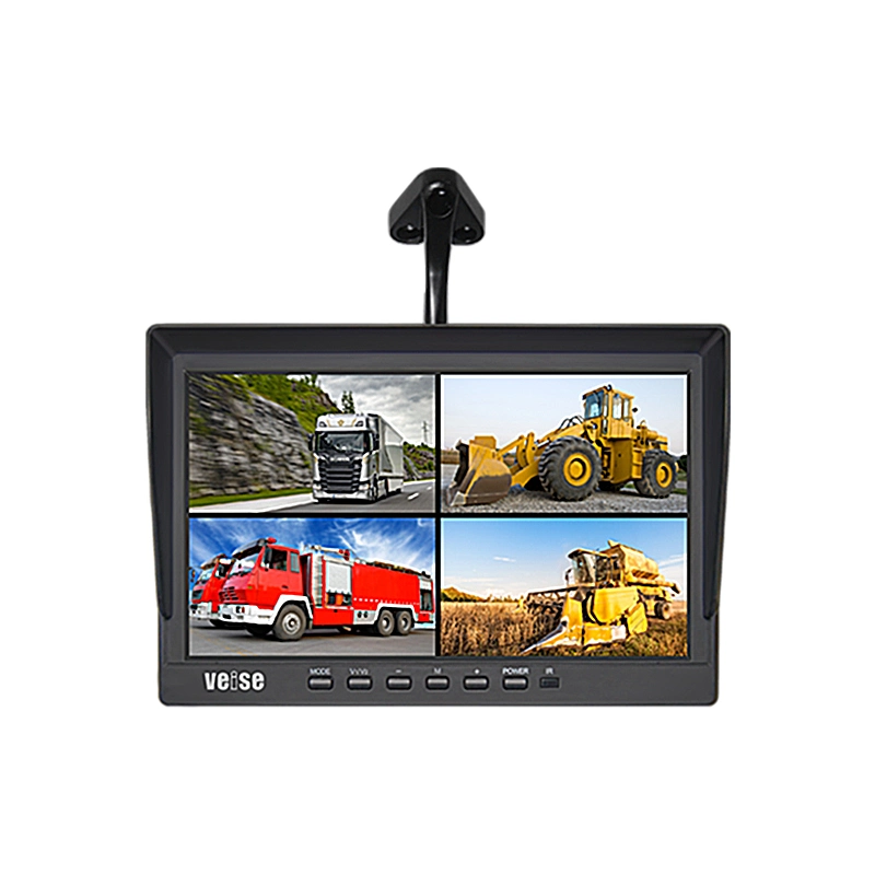 IPS de 10,1 pulgadas HD 1080P de copia de seguridad coche Vista trasera del monitor LCD W/ tarjeta SD externa