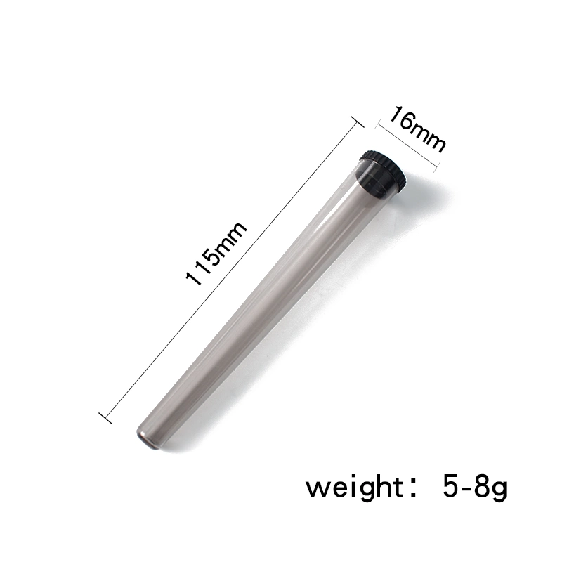 115mm King Size Cone Holder Air Tight Portable Hard Plastic Tube Rolling Cig Joint Tube Transparent Daily Necessities