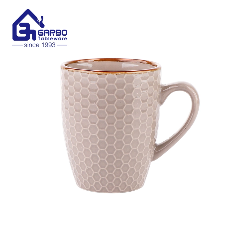 Tasse à café en porcelaine de qualité supérieure avec soucoupe en céramique de 6 oz Ensemble de tasses Watter pour la maison vaisselle