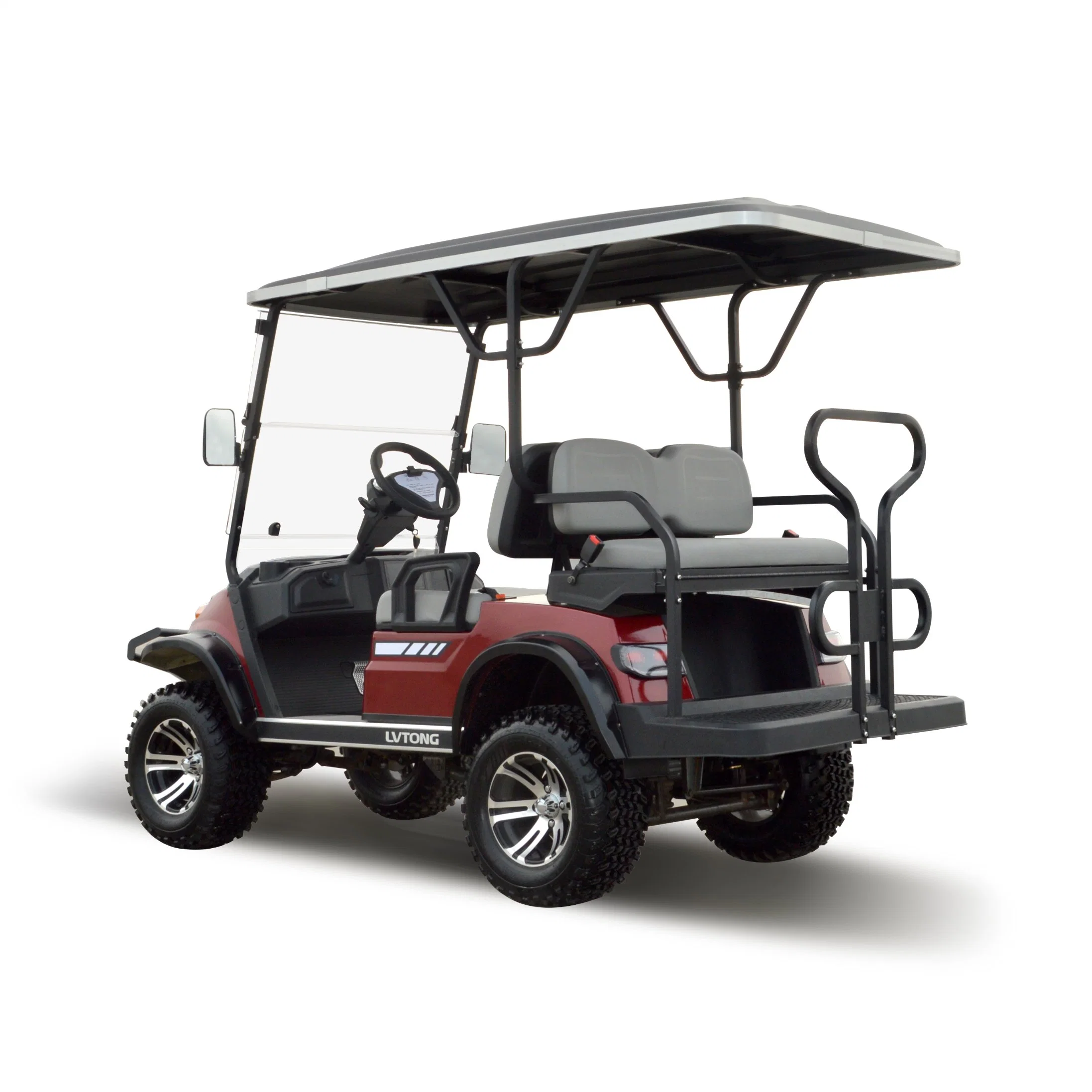 Fábrica Alta calidad duradera 4 vidéteres eléctrico Golf Buggy (LT-A827,2+2G)