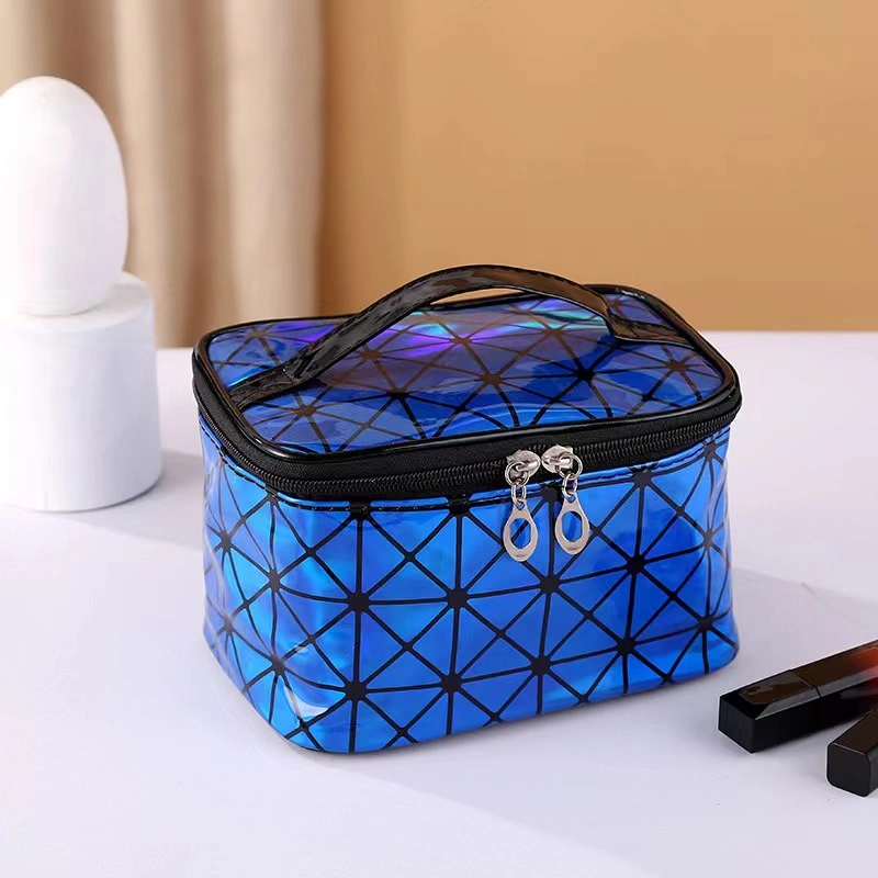 Luxury Cosmetic Makeup Box Bag Large Capacity Travel Toiletry Bag with Mirror Promotional Wash Fashion Ladies Pouch Bag