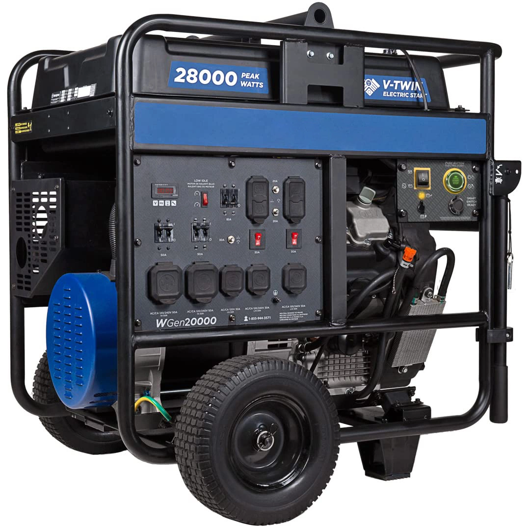 12500 Watt Accueil de carburant double générateur portatif de sauvegarde et de gaz propane Powered