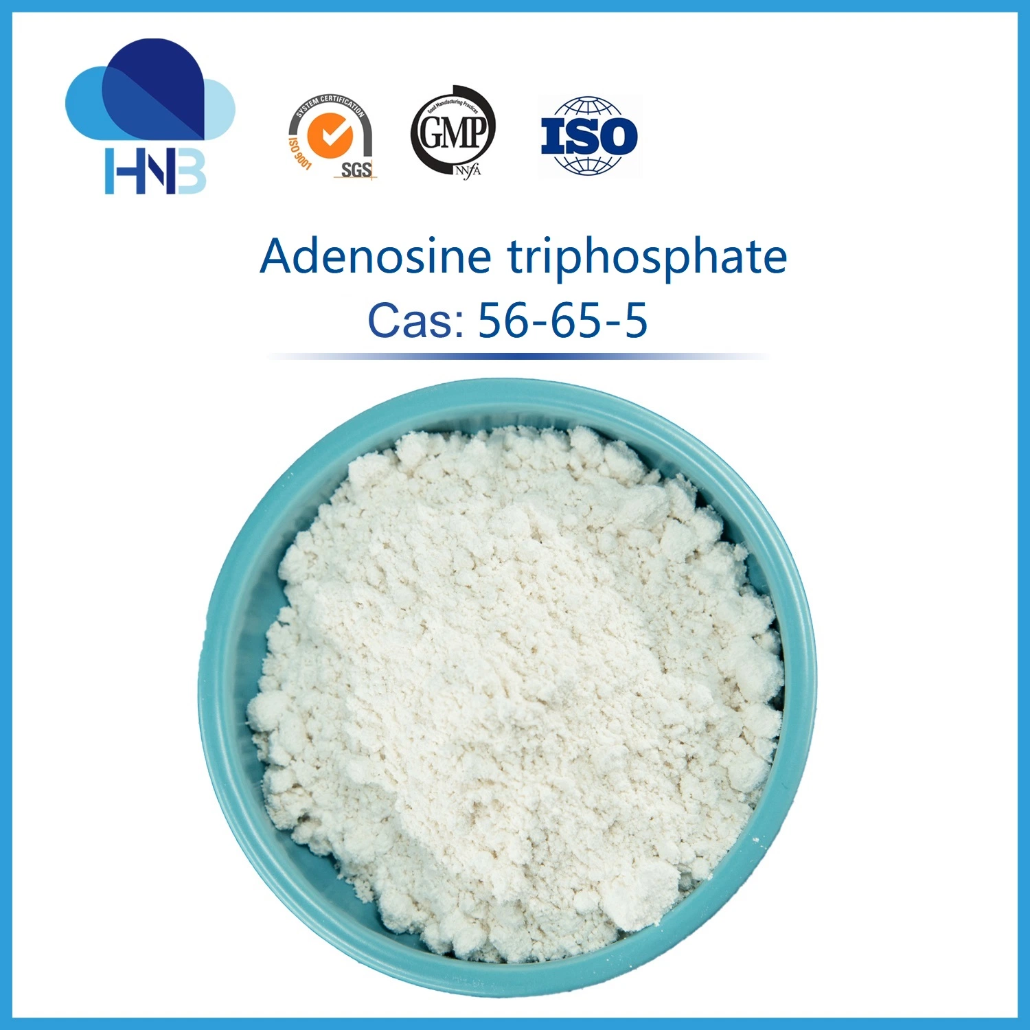 56-65-5 Nutricion suplementos en polvo crudo USP/EP el 99% de la Adenosina 5'-trifosfato de adenosina trifosfato ATP