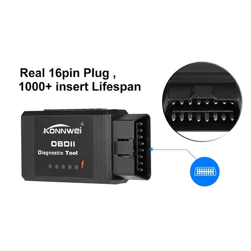 Turque libres para teléfono Bluetooth portátil comercial coche OBD Scanner