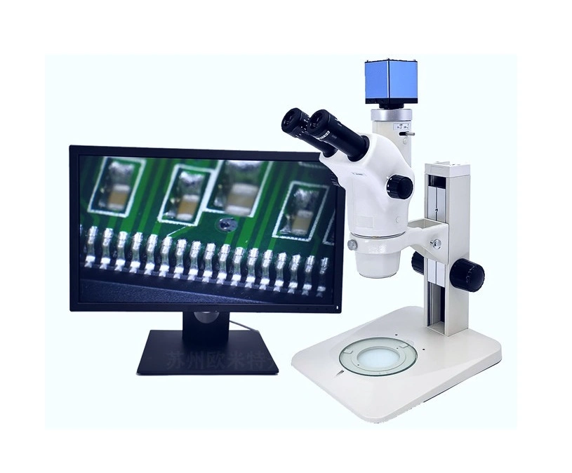 Light Microscopes Phase Contrast Microscopy Zoom Stereo Trinocular Optical Microscope Lx-6745TV