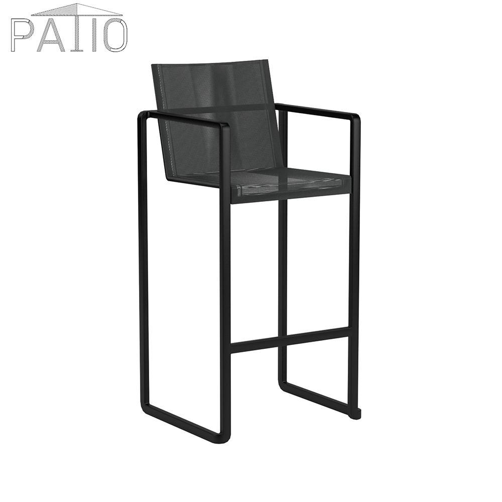 Industrial Modern Design Black Aluminium Leg Leather Seat Dining Chairs Dining Room Furniture