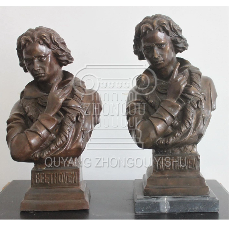 Busto de bronze da famosa figura