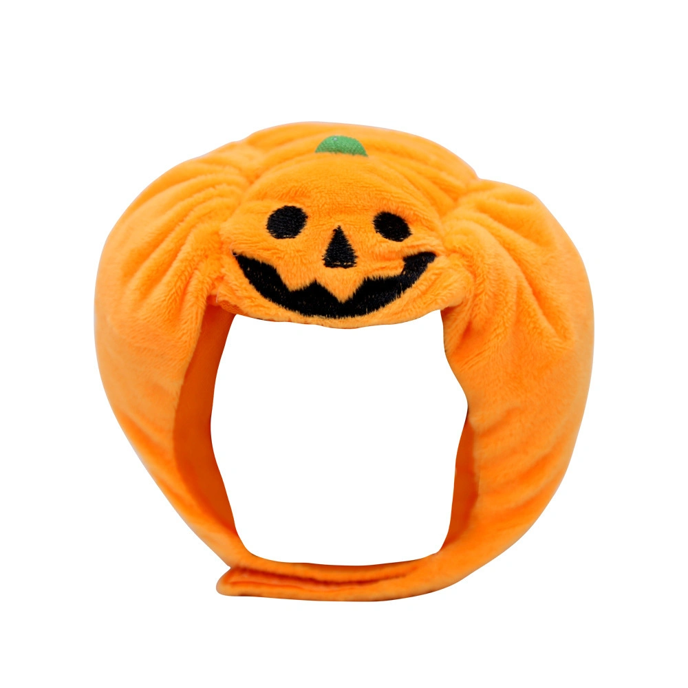 2022 Creative Pet Halloween Costumes 100% Cotton Halloween Pumpkin Hat Pet Accessories for Dogs