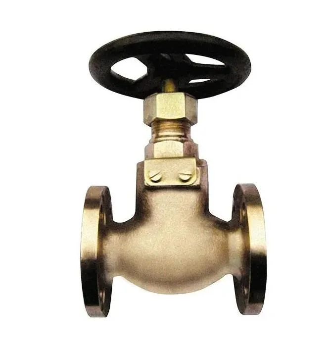 JIS Standard F7301 Marine Valves DN15-65 Through Shut-off Valve Flange End 5K Bronze Globe Valves