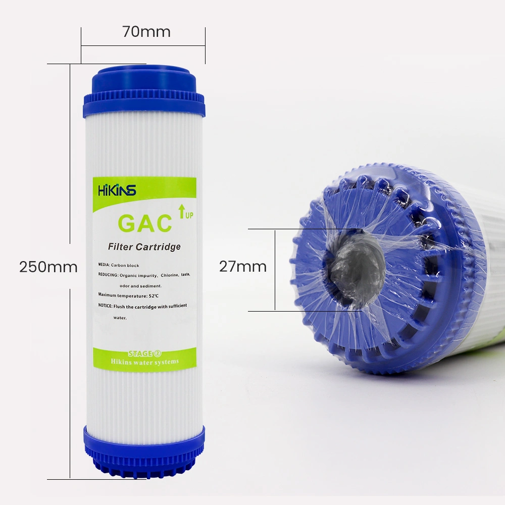 GAC Powder Cartridge Filter with Box for Countertop Water Purification Spare Part Household Activated Carbon