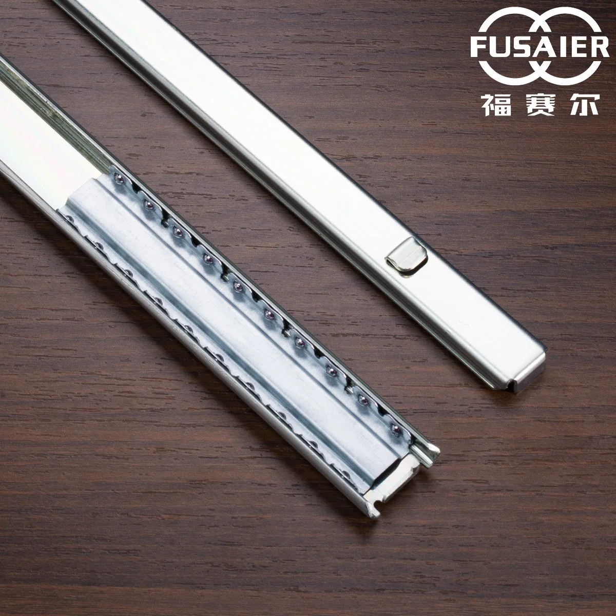 27mm Width Single Extension Ball Bearing Steel Metal Bayonet Drawer Slides