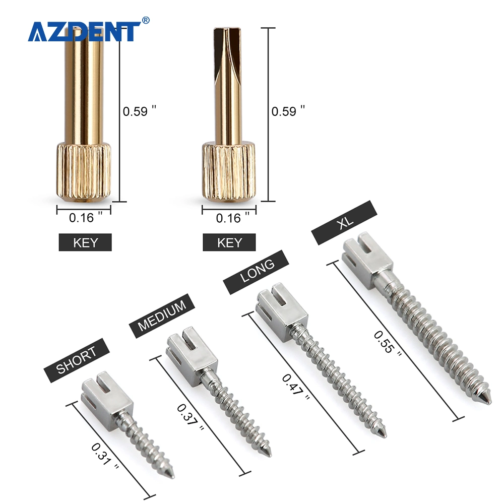 Venta caliente 120PCS/Ajuste el tornillo de Dental Post