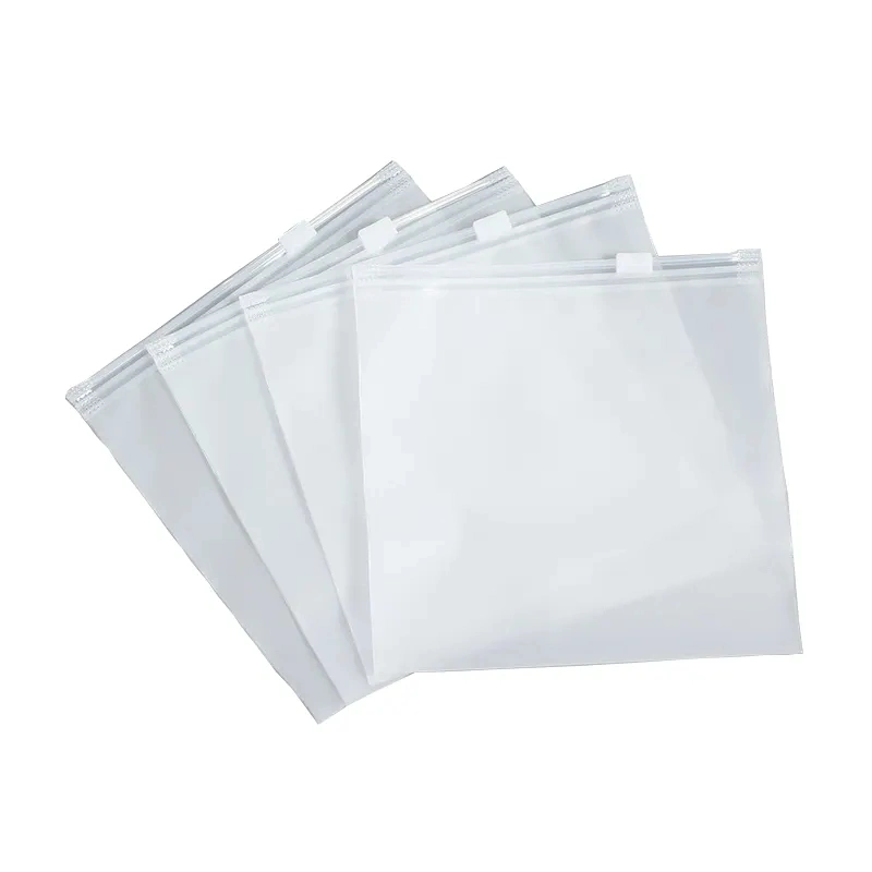 School Stationery Frosted Clear Bag Dull Polish Plastic Storage Bags for Students