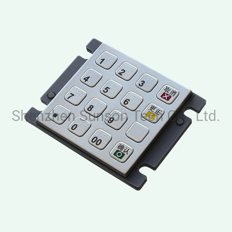 Anti-Riot Encrypted Pinpad for Unmanned Payment Terminals Kiosk