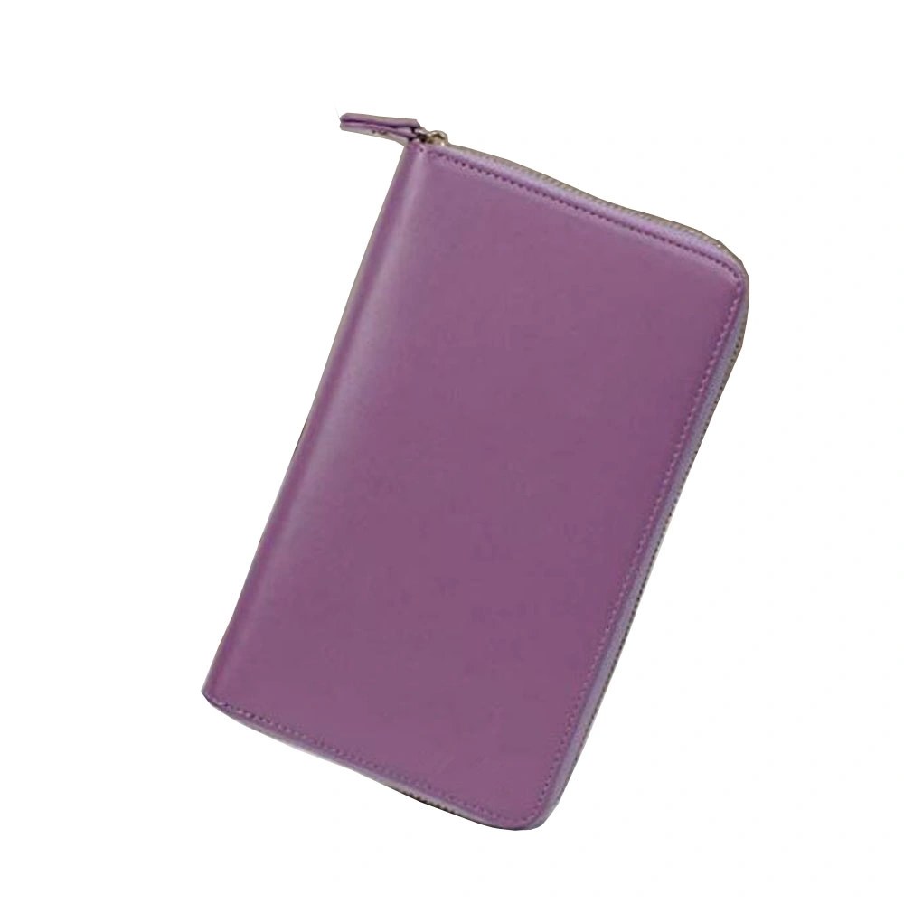 Promotion Gift Budget Cash Leather Travel Document Zip Wallet