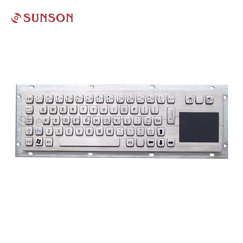 Metal Industrial Keyboard with Touchpad