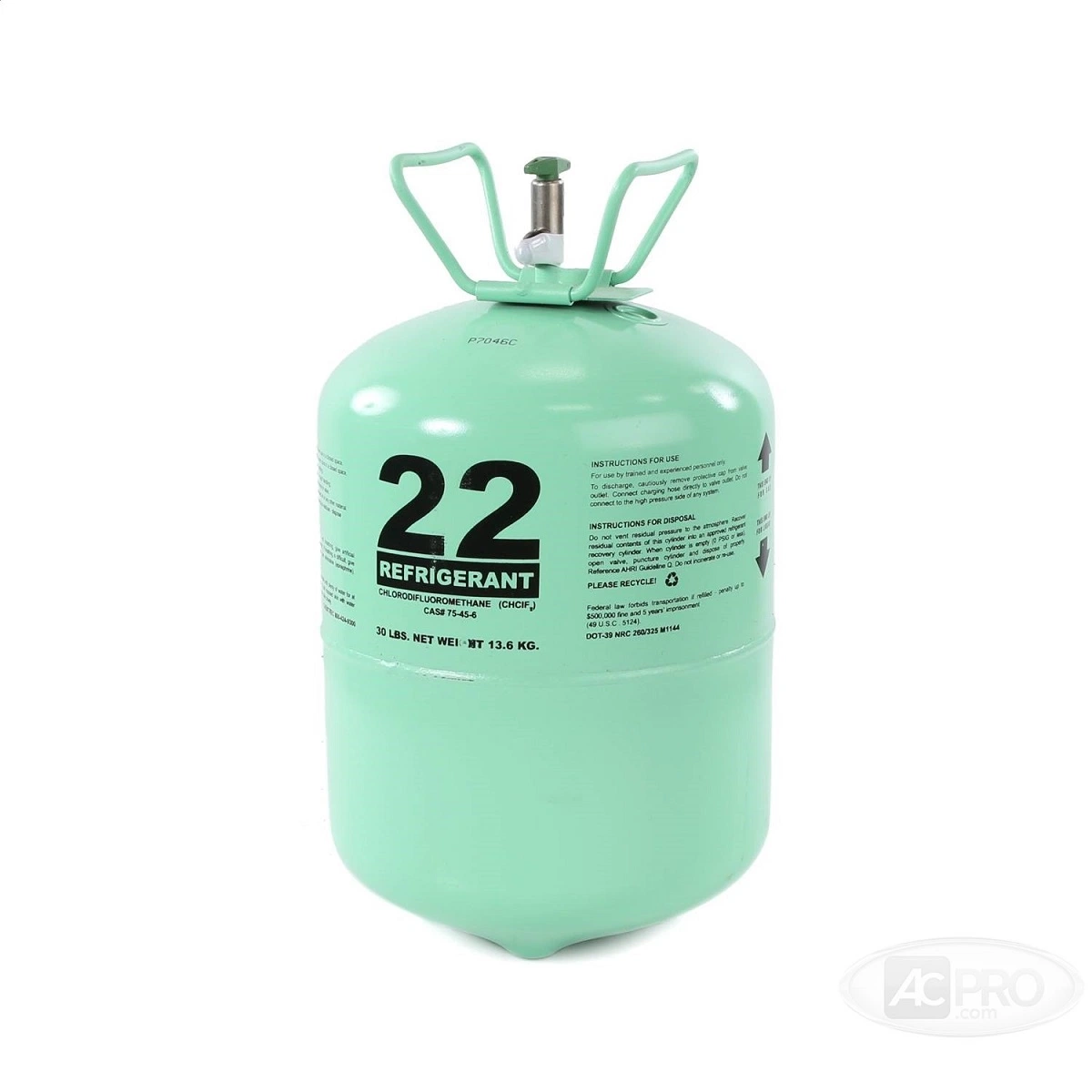 Baixo preço Gás de Refrigeração R22, 13,6kg Gás Refrigerante R22.