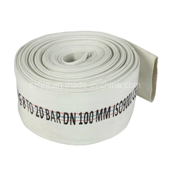 Fire Fighting Sets 2.5 Inch 8bar PVC Lining White Fire Hose for Water Transporting