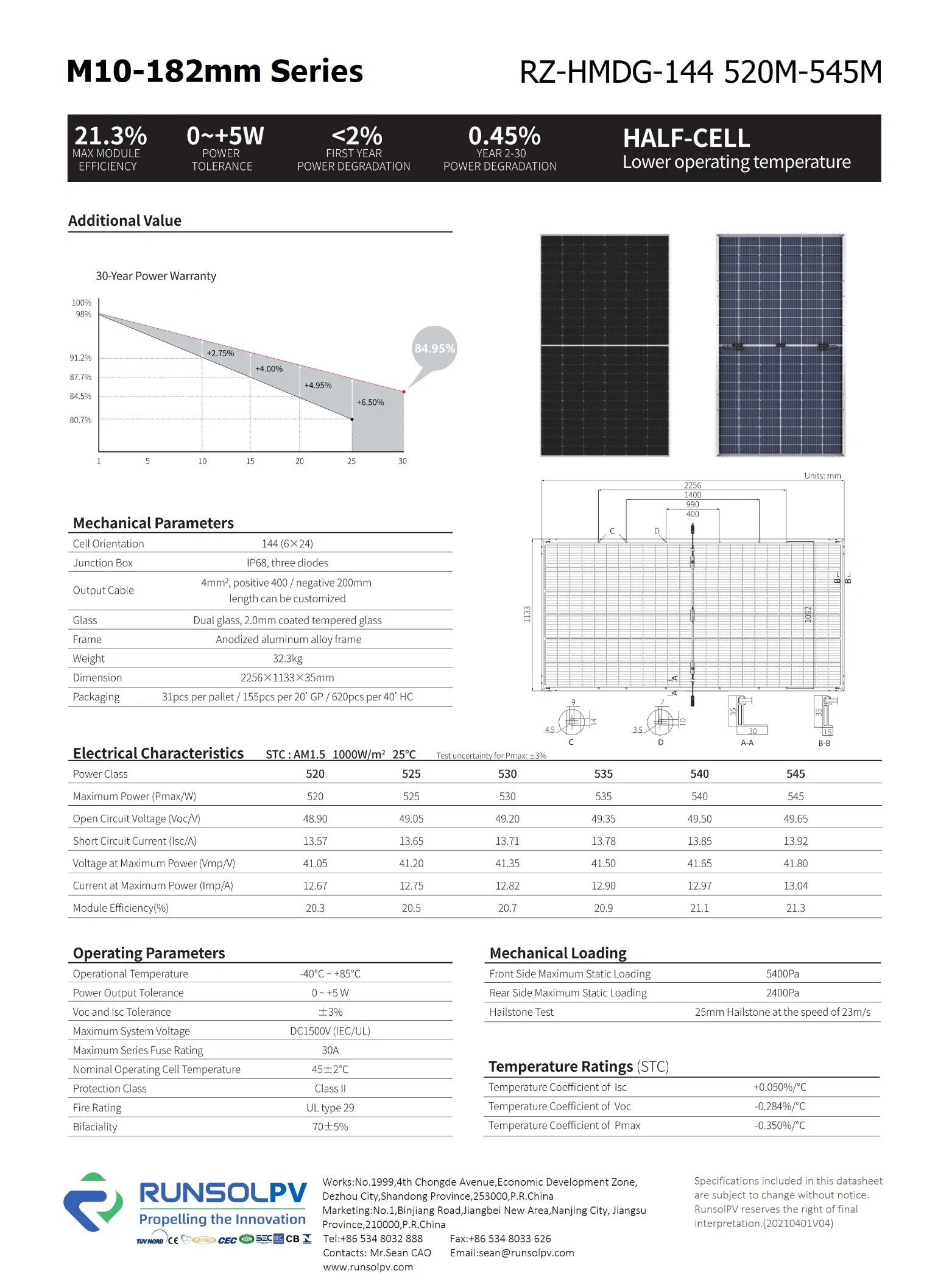 530W/525W Dual Glass bifacial Mono Solar PV Modul Panel Runsol Longi Jinko Ja Qcell AE Vietnam BIPV Rooftop Power System TÜV Desert Island Pond Villa Seaides