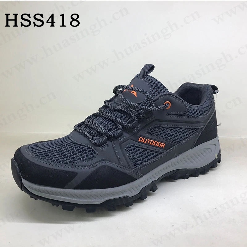 Zh, China Factory Wholesale Men /Women Durable Outdoor Hiking Shoes Strong Anti-Slip Multi-Color Shockproof Running Shoes HSS418