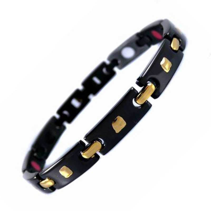 Fashion Stainless-Steel Bracelet with Negative Ion Germanium and Far Infrared Energy for Men (CFSTB030)