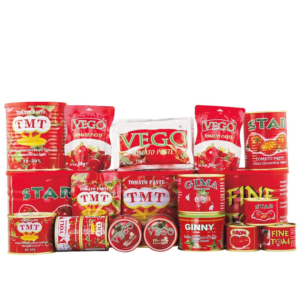 Price Canned Tomato Paste China Manufacturer 1000gmx12tin/CTN Tomato Paste