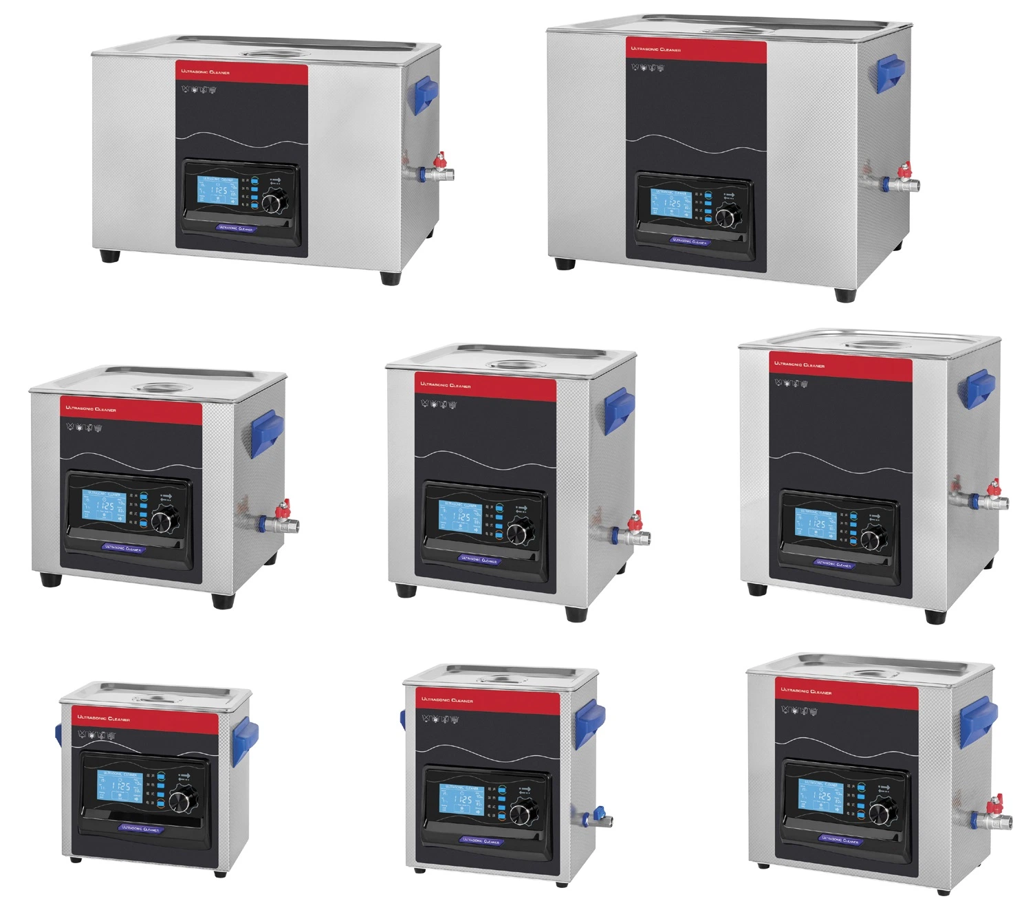 20L 22L 30L Limpiador ultrasónico grande LCD Laboratorio silencioso inteligente Equipo de limpieza