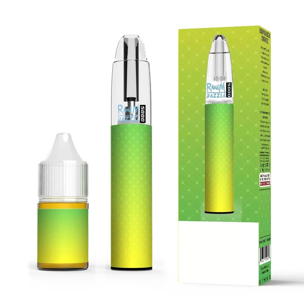 Original R and M Dazzle 5000 Disposable E Cigarette 5000puffs with LED Light