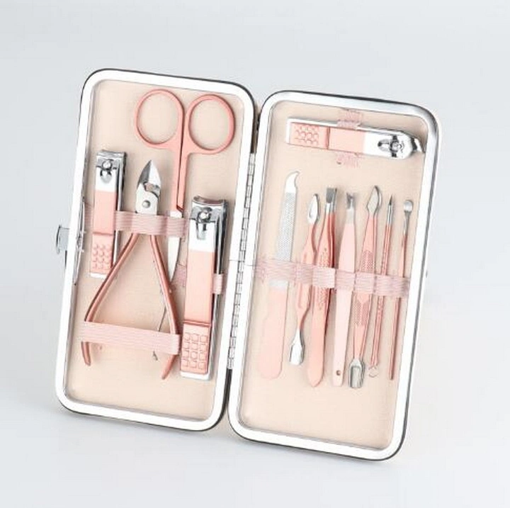 Rose Gold 12 Pieces Nail Clippers Manicure Set