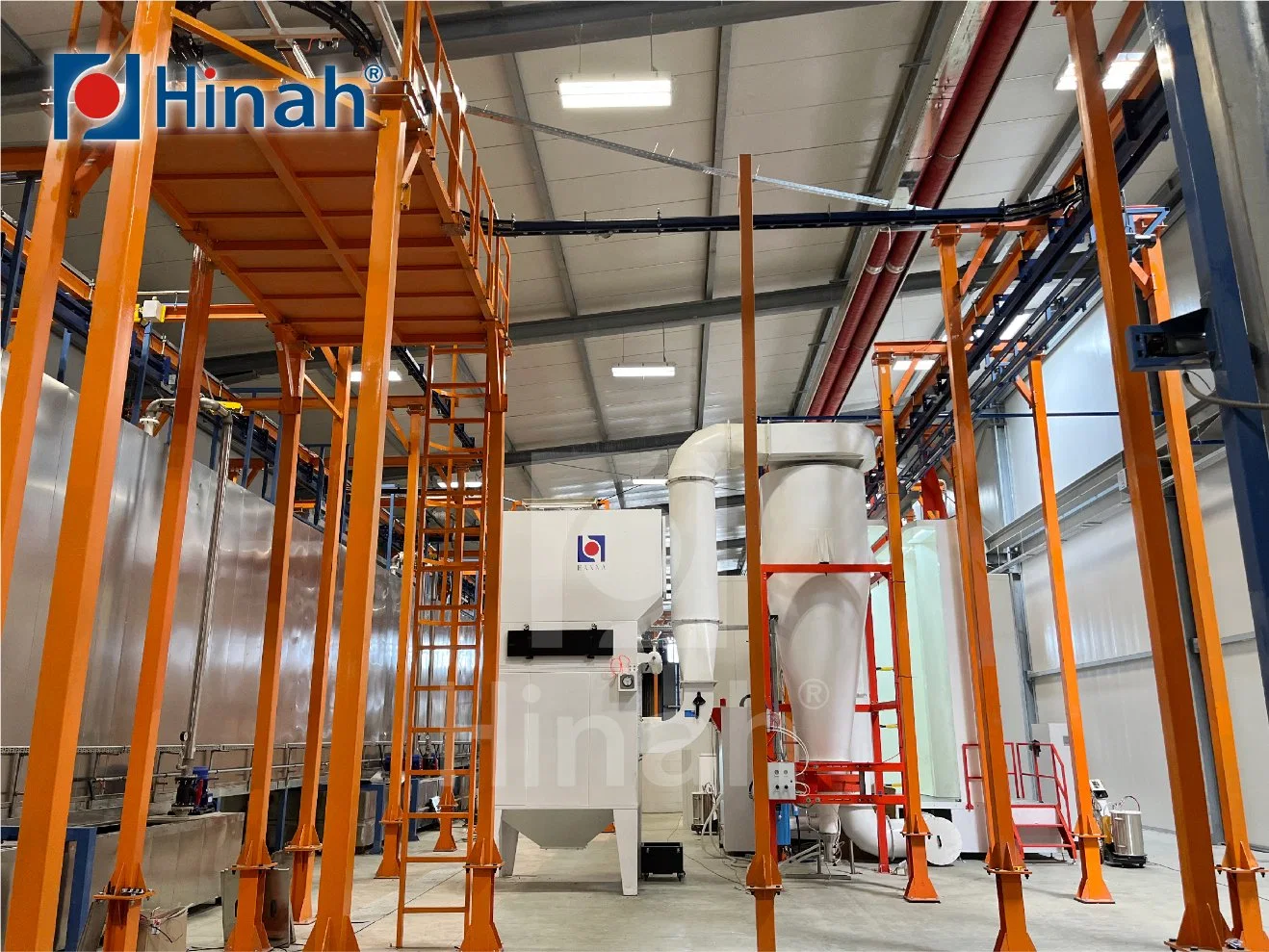 Chemical Liquid Washing System Fully Automatic Electrostatic Powder Coating Equipment