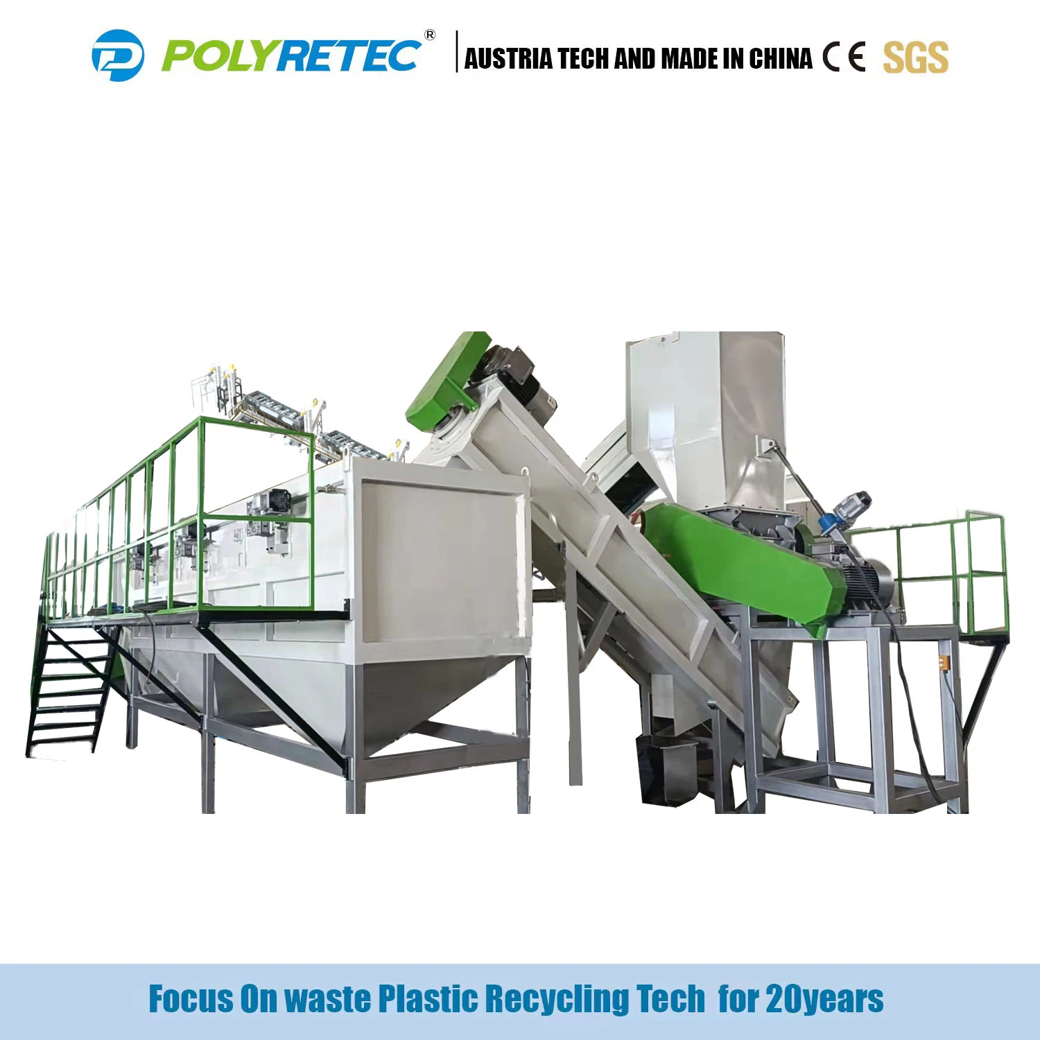 Neue Design HDPE LDPE LLDPE PP Folie Kunststoff Recycling Zerkleinerung Waschmaschine
