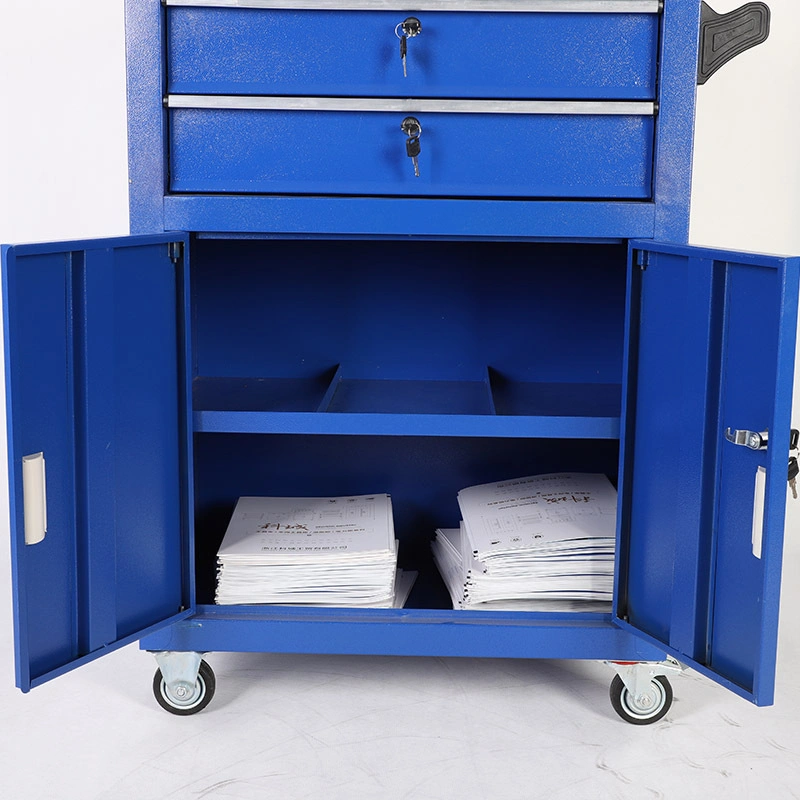 Mobile Car Repair Tool Cabinet with Metal Drawers OEM Tool Cart Car Fabricate Hardware Tool Cabinet Multifunctional Mobile Toolbox