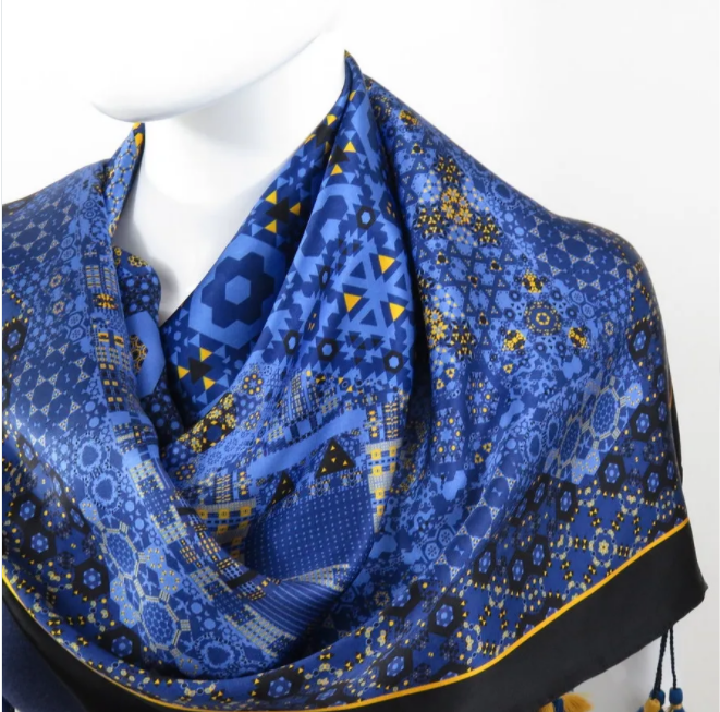 Impression numérique Foulard en soie imprimée Twill à 100%