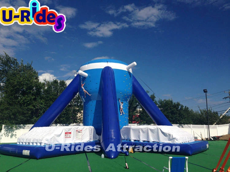 Giant Inflatable Free Klimb Inflatable climbing wall with inflatable air mat