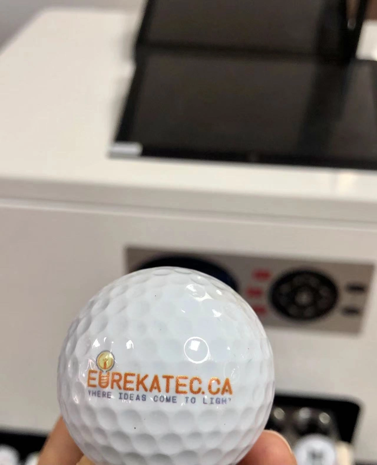 Erasmart Golf Ball Printer Cmyk Digital Small UV Printer Mobile APP Custom 12PCS Golf Balls in One Time