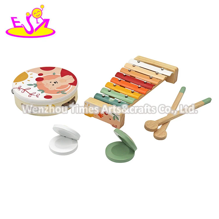 Wholesale Early Educational Instrument Wooden Musical Set Toys for Kids W07A232