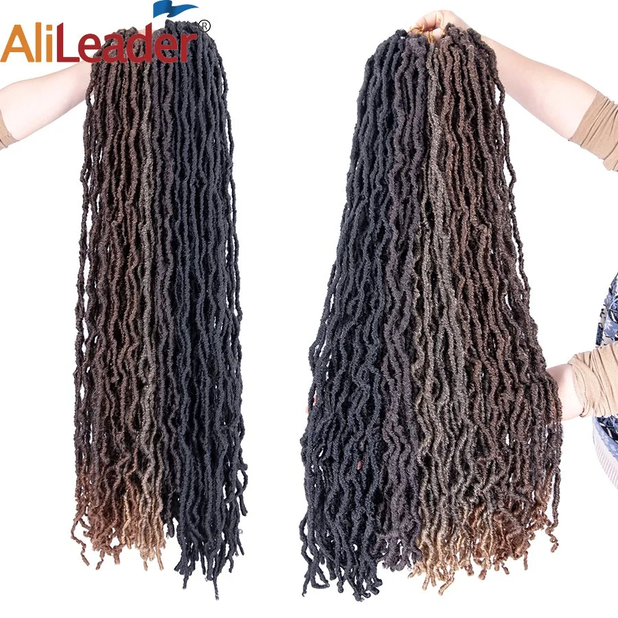 36 pulgadas Cranchet Braids Faux Locs Synthetic Hair Extension Soft Pelo de los dreadlocks