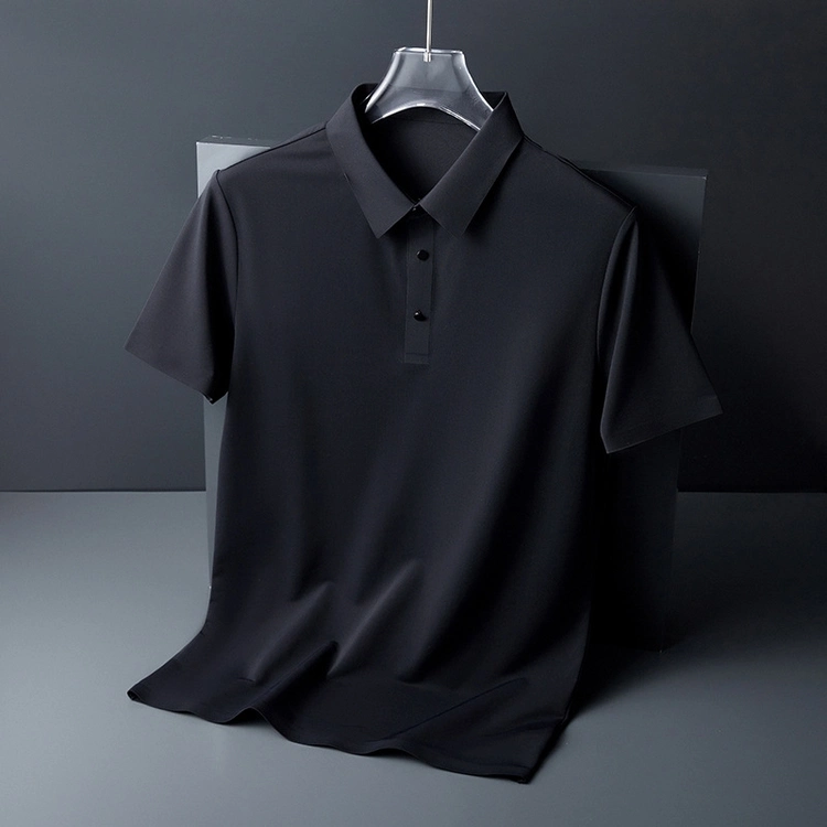 Mayorista de medida de alta calidad de los hombres Slim Fit camiseta de algodón de los Hombres camiseta Polo Skin-Friendly Neutral