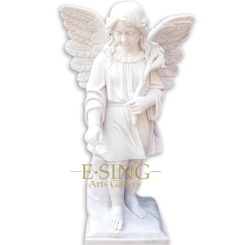 Best Quality Caved Angel Lady Monument