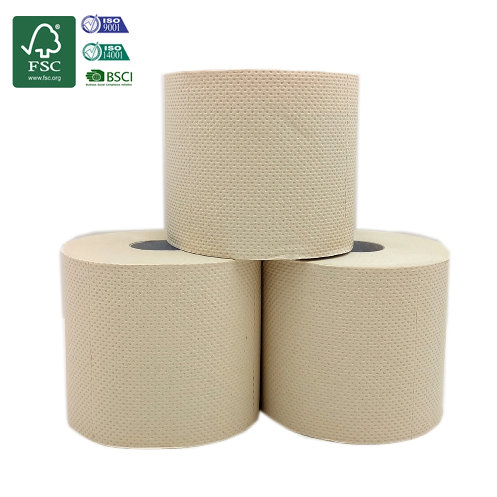 Customized Bamboo Pulp Toilet Printed Roll Tissue Paper Custom Embossing Toilet Paper